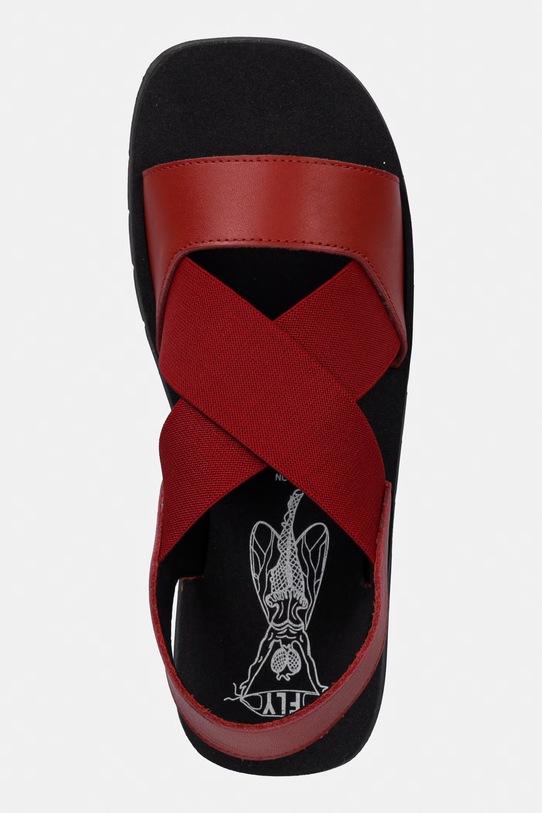 Fly London sandały SERK418FLY bordowy P145418001