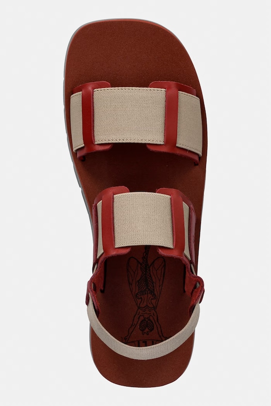 Fly London sandały SORU277FLY bordowy P145277004