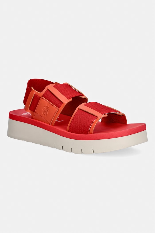 Fly London sandały SORU277FLY tekstylny pomarańczowy P145277005