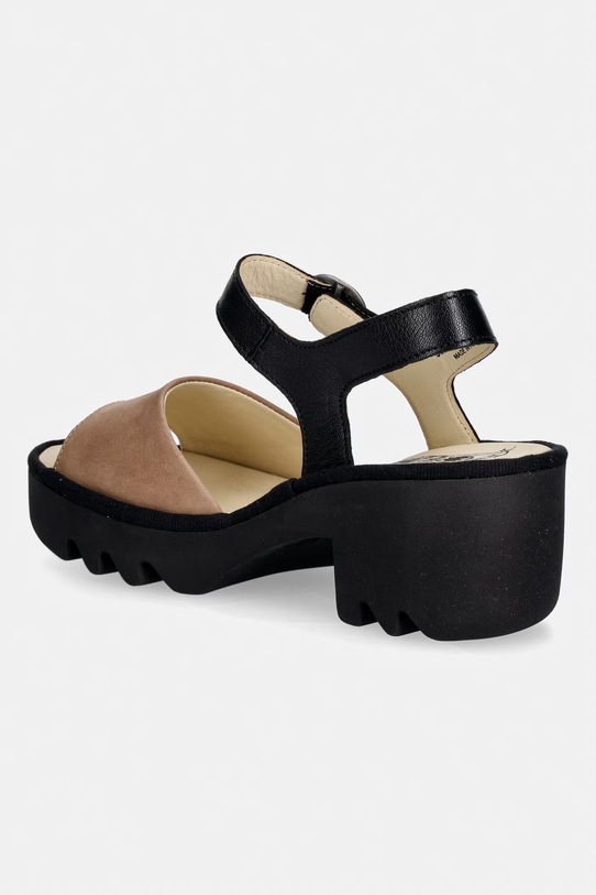 Obuwie Fly London sandały skórzane TULL503FLY P501503006 czarny