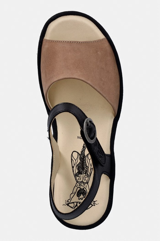 Fly London sandały skórzane TULL503FLY czarny P501503006