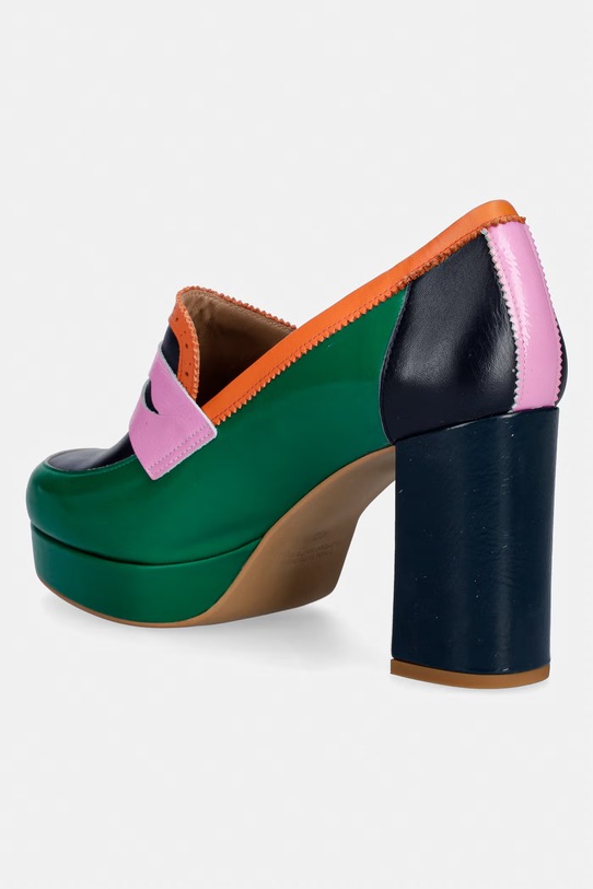 Obuv Fly London lodičky z kože EROK453FLY P145453000 zelená