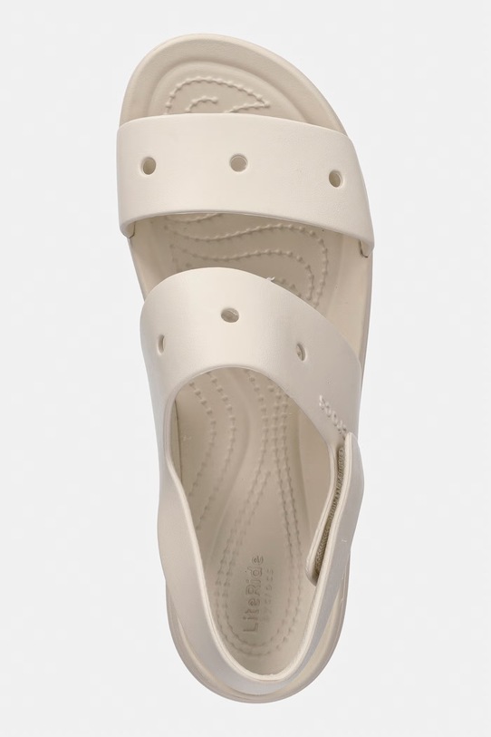 Crocs sandały na koturnie damskie Brooklyn 4U beżowy 210676.160