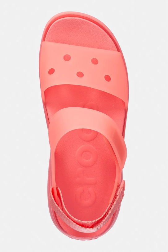 Crocs sandały na platformie damskie Soho Frosted Y Strap Sandal różowy 212651.6UI