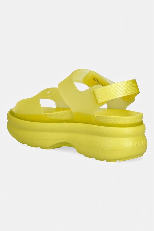Obuwie Crocs Soho Frosted Y Strap Sandal sandały na platformie damskie 212651.738 zielony