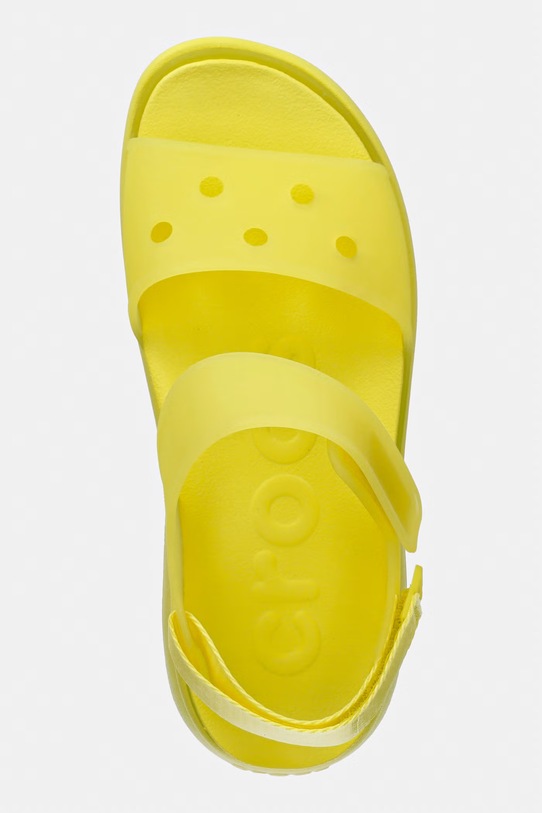 Crocs sandały na platformie damskie Soho Frosted Y Strap Sandal zielony 212651.738