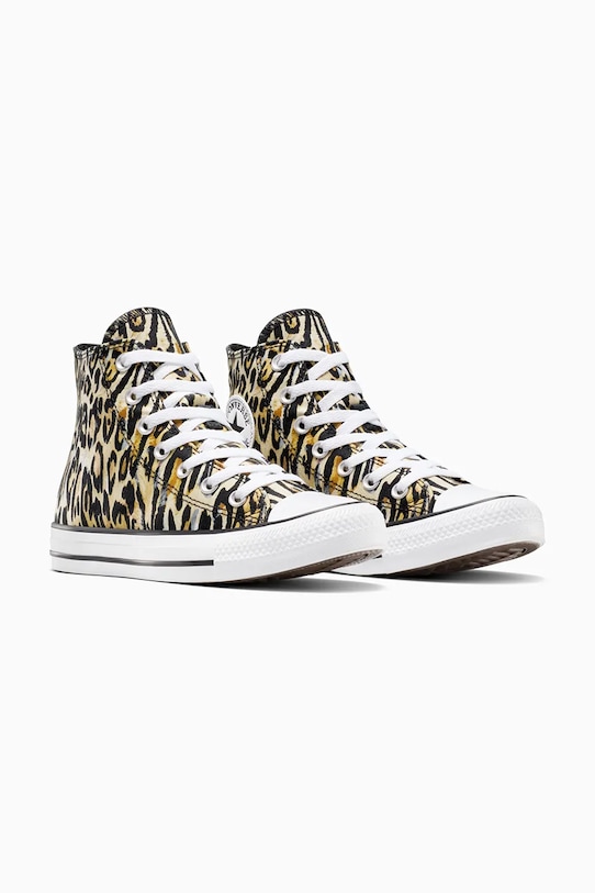 Πάνινα παπούτσια Converse Chuck Taylor All Star Leopard A16407C μπεζ SS26