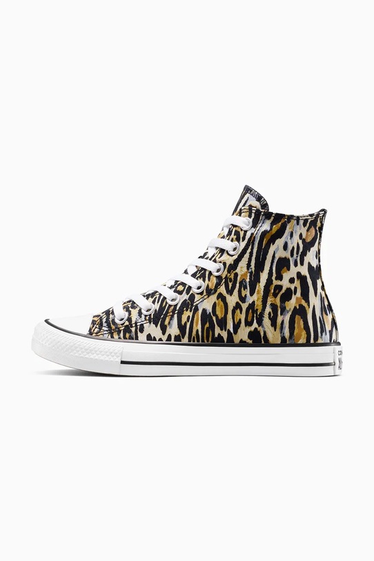 Πάνινα παπούτσια Converse Chuck Taylor All Star Leopard μπεζ A16407C