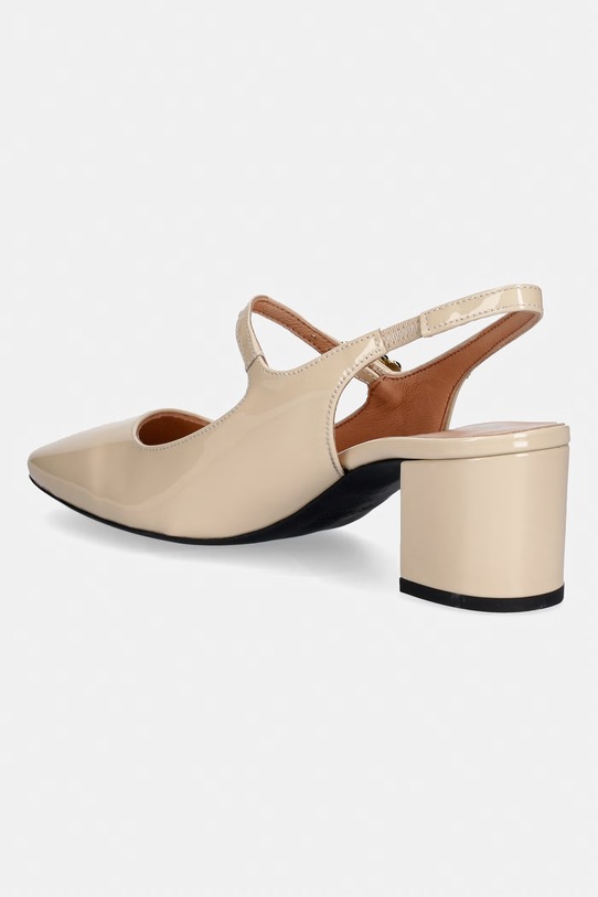 Obuwie Love Moschino czółenka skórzane JA10195G1OIH0104 beżowy