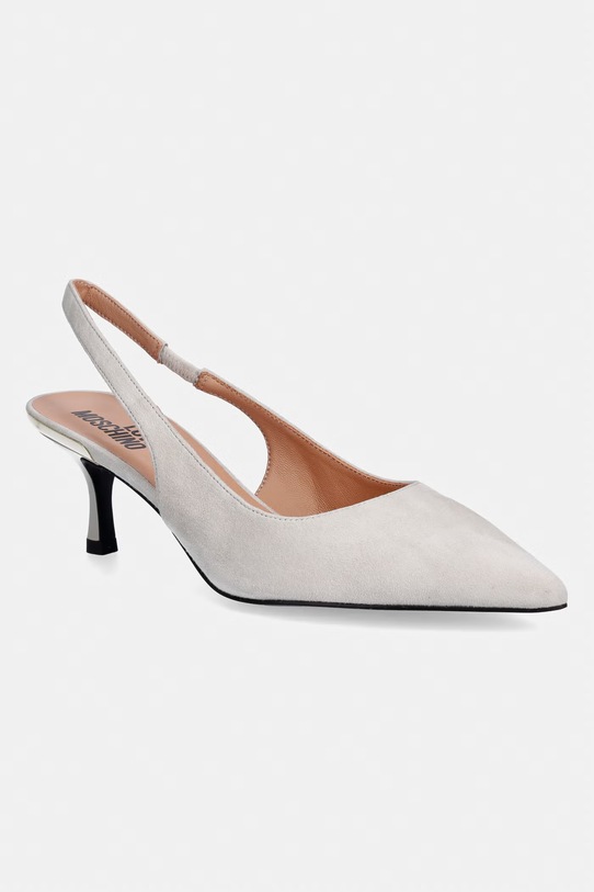 Love Moschino szpilki zamszowe 5-8 cm beżowy JA10336G1OJA0110