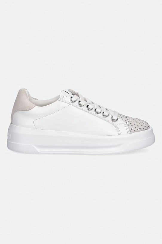 Love Moschino sneakersy skórzane JA15035G1OIAB10A biały SS26