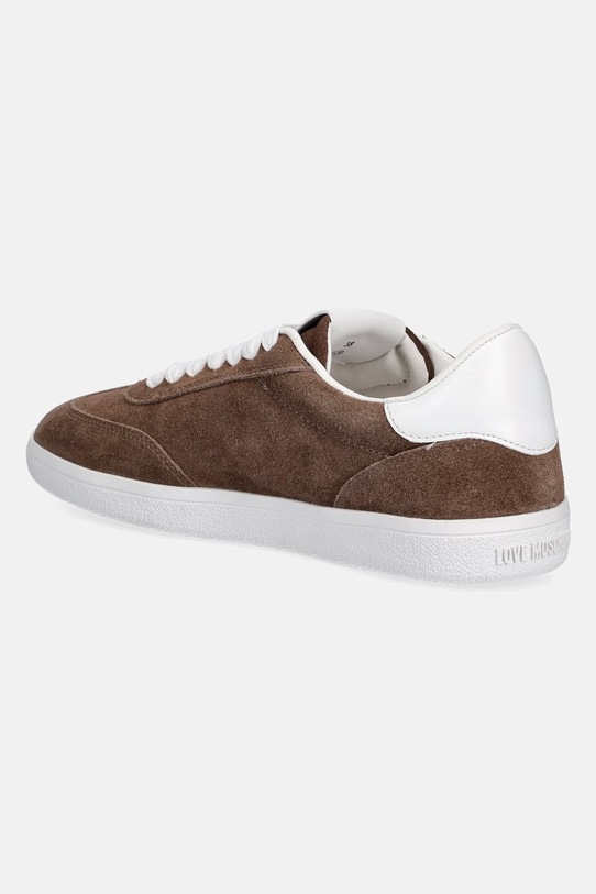 Obuwie Love Moschino sneakersy zamszowe JA15112G1OIG0203 brązowy