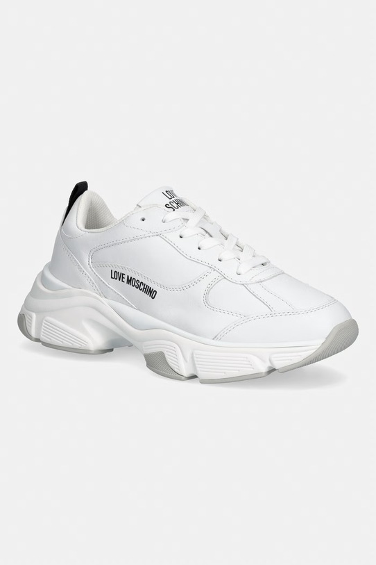 Love Moschino sneakersy skórzane pozostałe biały JA15246G1OIA0100