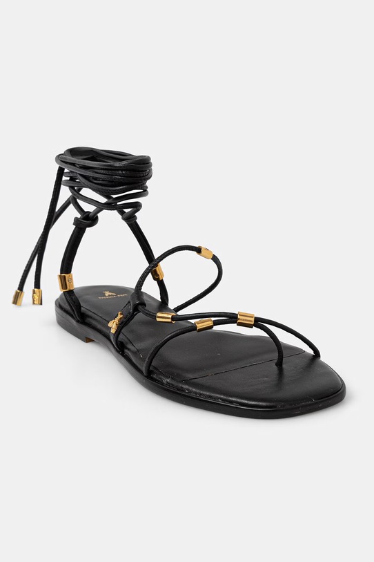 Patrizia Pepe босоніжки жіночі шкіряні чорний 2X0047.L026.K103