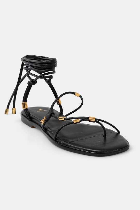 Patrizia Pepe босоніжки жіночі шкіряні чорний 2X0047.L026.K103