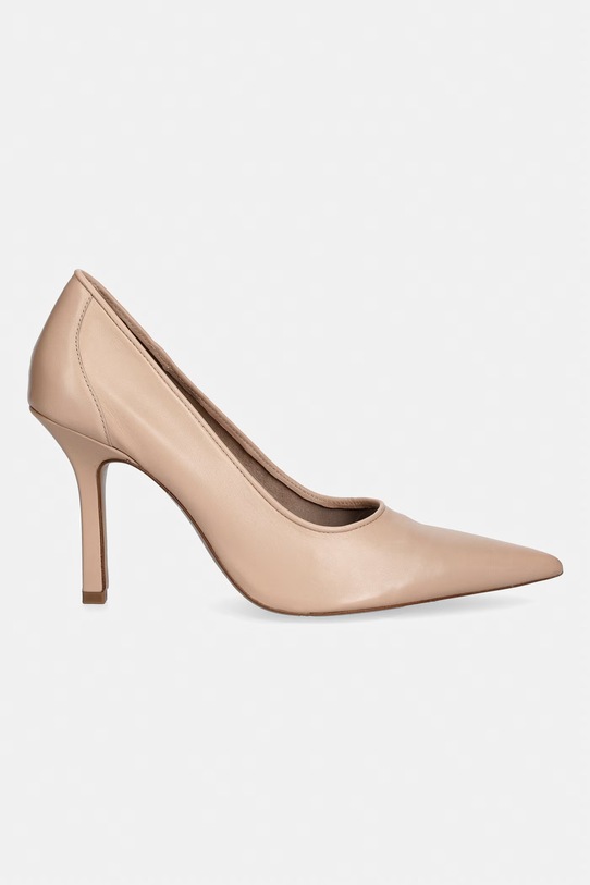 Patrizia Pepe szpilki skórzane 2Z0024.L026.B743 beżowy SS26