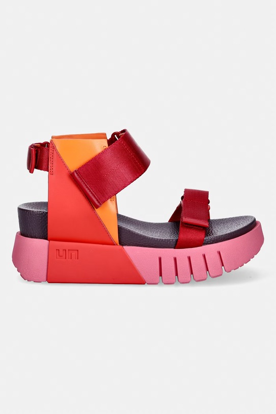 United Nude sandále na platforme dámske Delta Run 1041096416 červená SS26