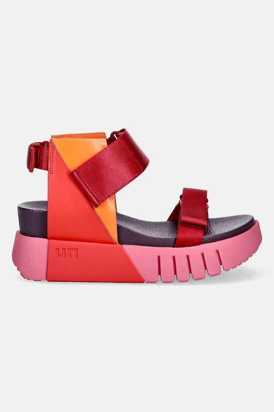 United Nude sandále na platforme dámske Delta Run 1041096416 červená SS26