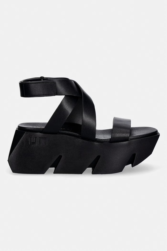 United Nude sandały na platformie skórzane Bull Way 109850116 czarny SS26