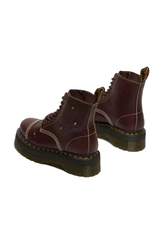 Obuwie Dr. Martens buty damskie skórzane Sinclair Flower DM42818200 brązowy