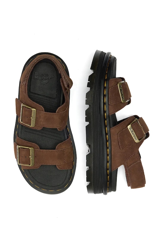 Dr. Martens ZebZag Sandal sandały na platformie damskie nubukowe DM42853200