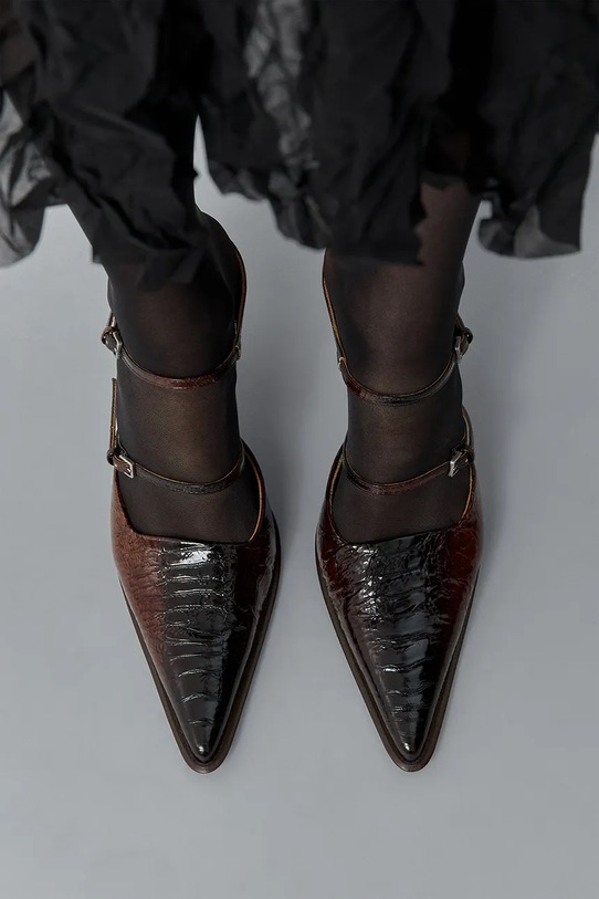 Usnjene visoke pete Miista Shari MI.5886 rjava