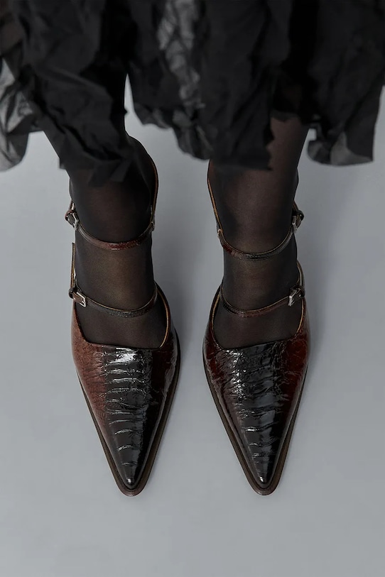 Usnjene visoke pete Miista Shari MI.5886 rjava