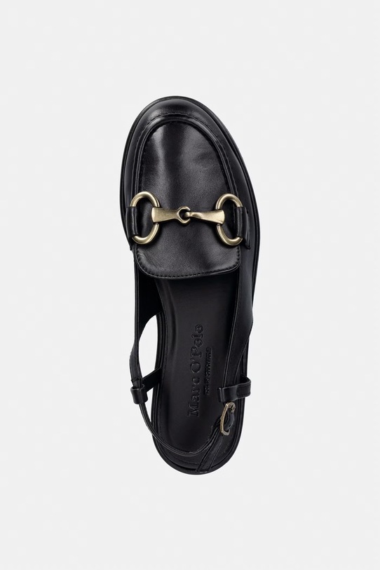 Marc O'Polo mokasyny skórzane Alva 6A czarny 60217241101184