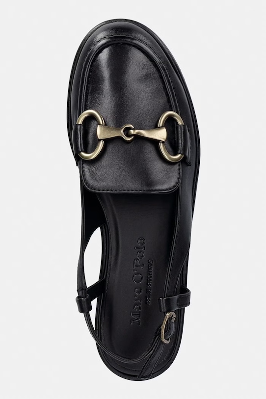 Δερμάτινα μοκασίνια Marc O'Polo Alva 6A μαύρο 60217241101184