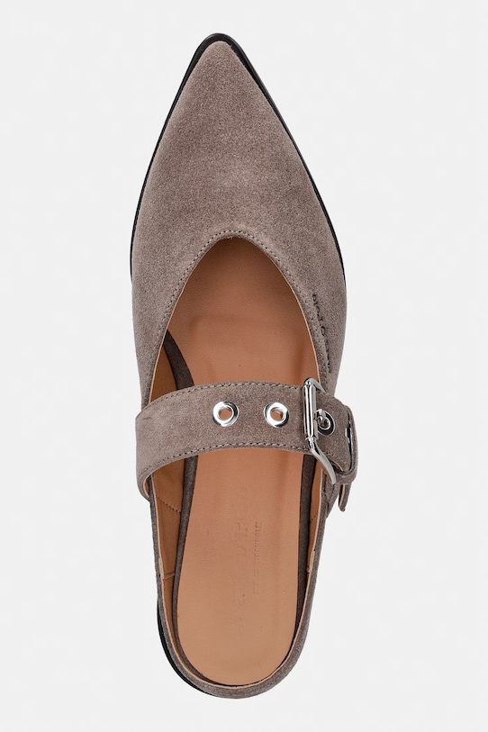 Marc O'Polo dámske semišové šľapky Camilla 3B béžová 60218873701300