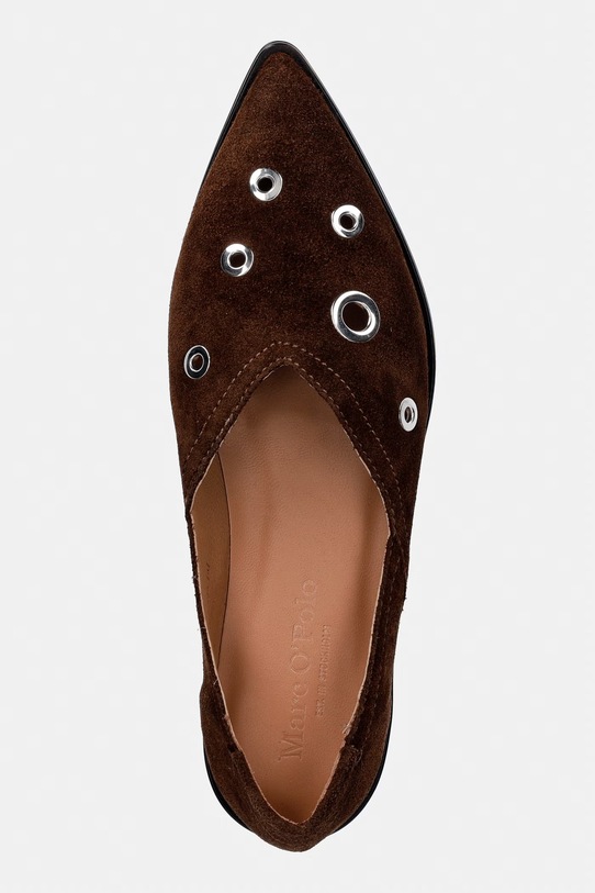 Marc O'Polo baleriny zamszowe Camilla 5B brązowy 60218873004300