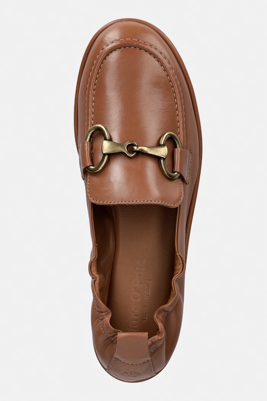 Marc O'Polo mokasyny damskie skórzane Alva 4A brązowy 60217243201136