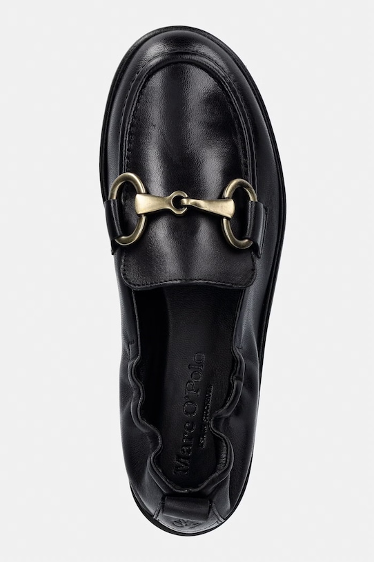 Marc O'Polo mokasyny damskie skórzane Alva 4A czarny 60217243201136