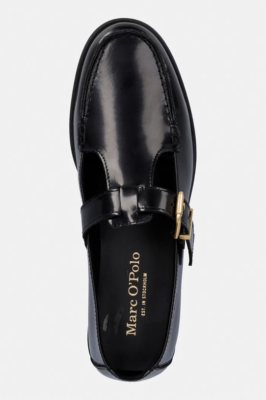 Marc O'Polo mokasyny skórzane Fiona 2E czarny 60218633202189