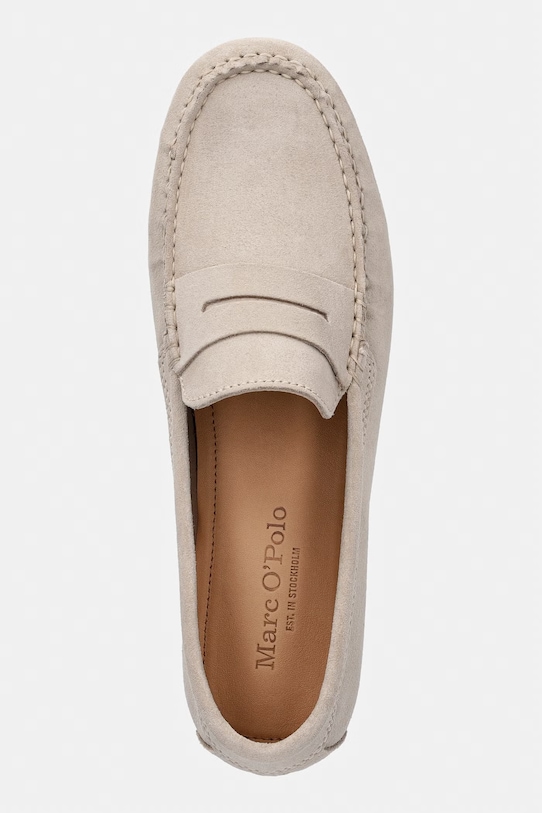 Marc O'Polo mokasyny damskie zamszowe Selma 8B beżowy 60314623101325