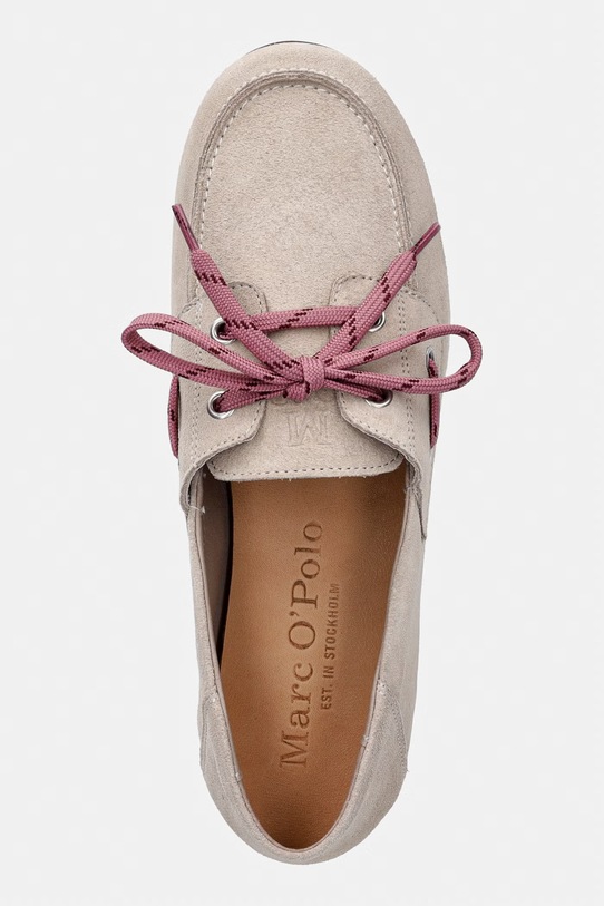 Marc O'Polo mokasyny zamszowe Siana 2B beżowy 60219183602300