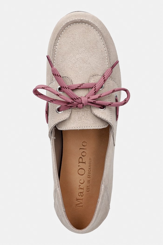 Marc O'Polo mokasyny zamszowe Siana 2B beżowy 60219183602300
