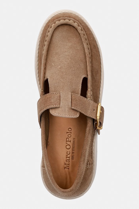 Marc O'Polo półbuty zamszowe Pia 6B brązowy 60116343204325
