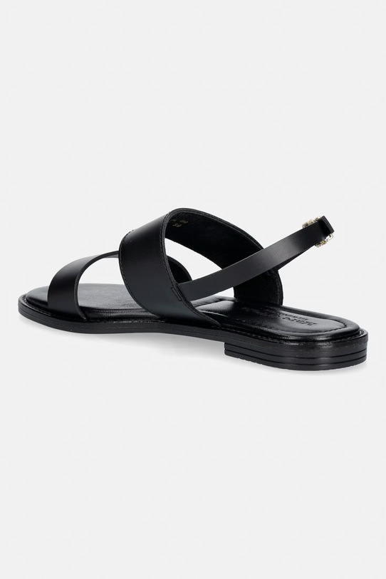 Încălțăminte Marc O'Polo sandale cu toc plat pentru femei, din piele Babette 5A 60318391110134 negru