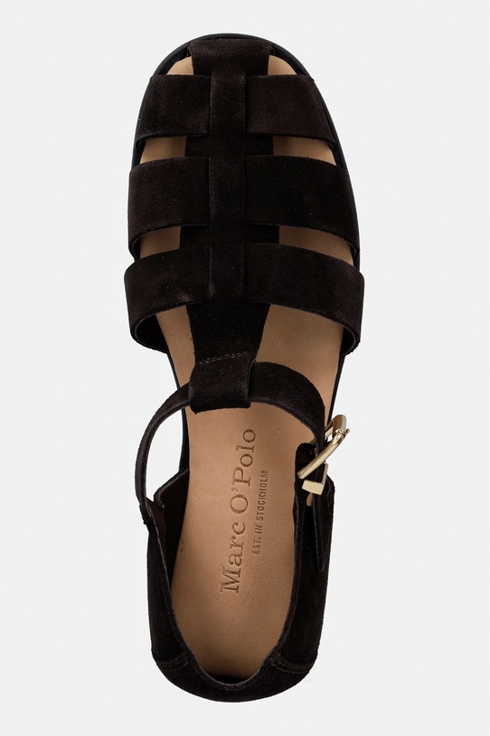 Marc O'Polo półbuty zamszowe Fiona 3B brązowy 60218631102325