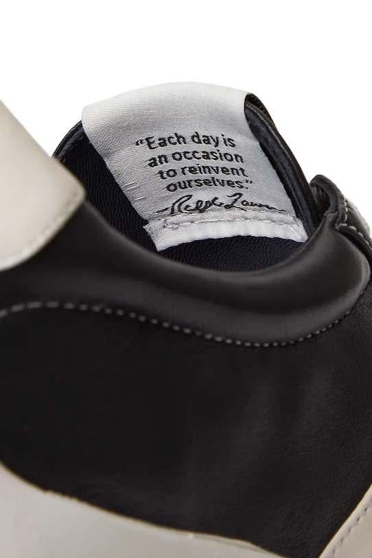 Polo Ralph Lauren NAPPA LEATHER-TREAD sneakersy sportowe damskie skórzane 804P04925002 czarny