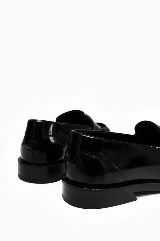 Δερμάτινα μοκασίνια Vanda Novak Greta.Glossy.Black μαύρο