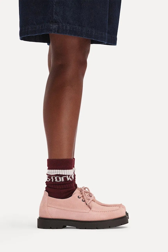 Semišové polobotky Birkenstock Highwood Moc Lace Low 1032017