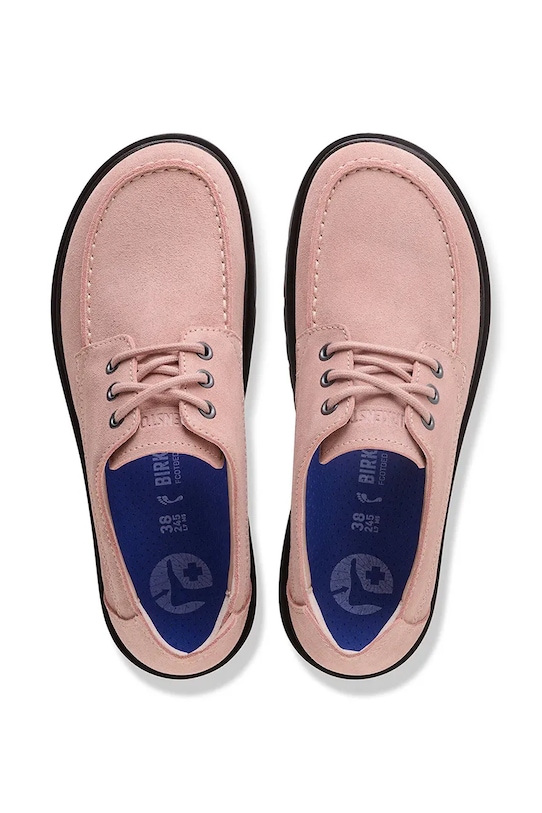 Semišové polobotky Birkenstock Highwood Moc Lace Low růžová 1032017