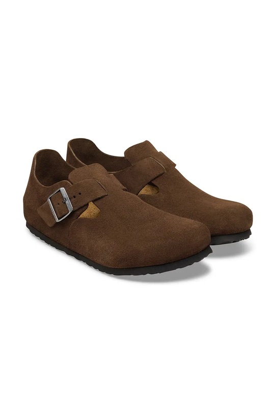 Obuv Birkenstock London poltopánky dámske kožené 1032084 hnedá