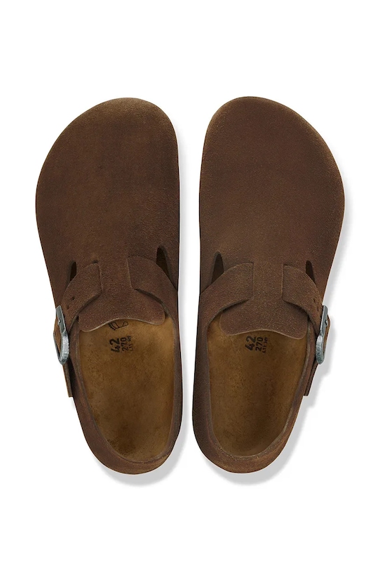 Birkenstock London cipele za žene od kože 1032084 smeđa