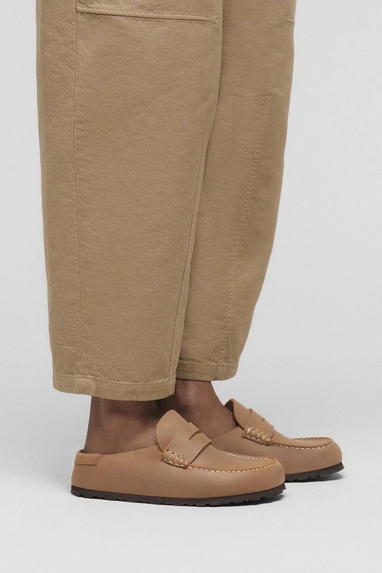 Birkenstock klapki nubukowe Naples 1030224