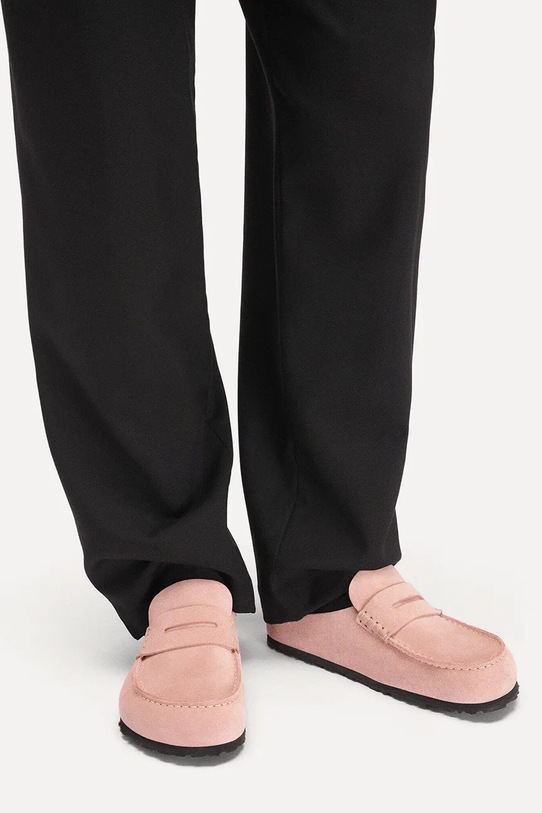 Birkenstock klapki nubukowe Naples 1031683