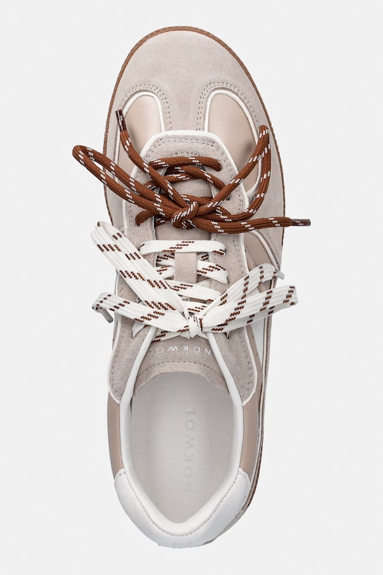 Nokwol sneakersy zamszowe August beżowy August.Beige.White