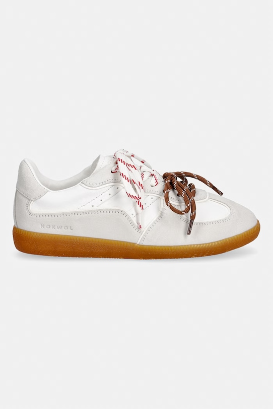Kožne tenisice Nokwol August August.Ice.White bež SS26